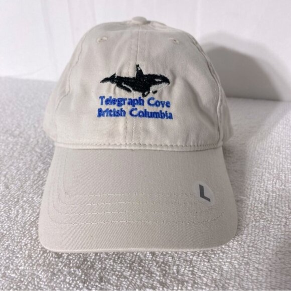 5/$25 Telegraph Cove British Columbia Beige Embroidered Adjustable Fit Ball Cap - Picture 1 of 12